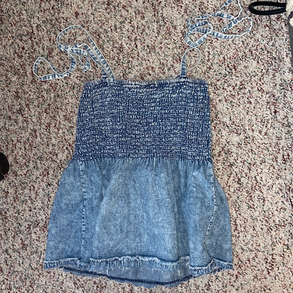 Denim Tank Top Size Small